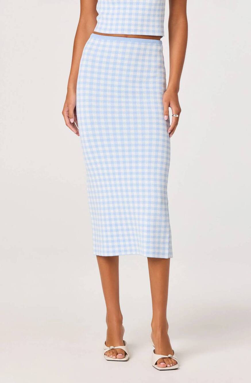 NEW ASTR babbett skirt in blue